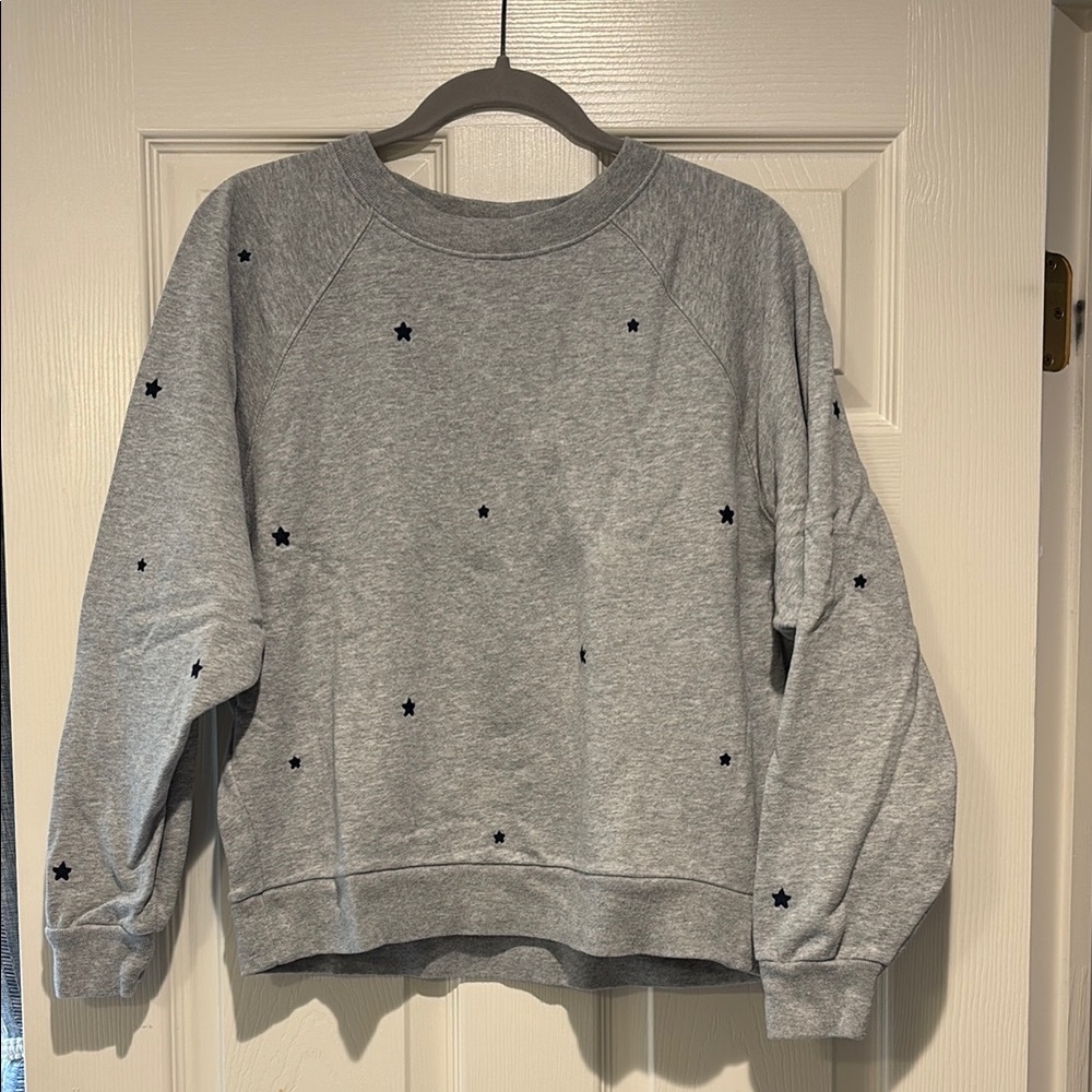 GAP Navy Blue Embroidered Star Sweatshirt
